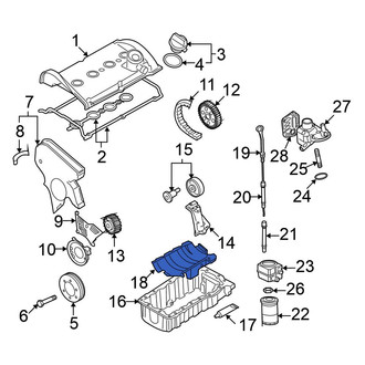 Volkswagen OE - Engine Oil Pan Baffle