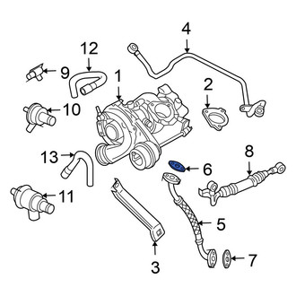Volkswagen OE - Turbocharger Oil Line O-Ring