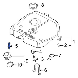 Volkswagen OE - Engine Cover Stud