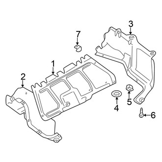 Volkswagen OE - Radiator Support - Splash Shields