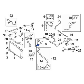 Volkswagen OE - Engine Coolant Pipe Adapter
