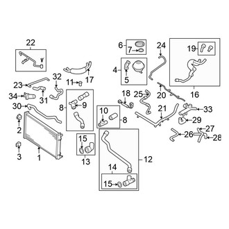 Volkswagen OE - Cooling - Radiator & Components (Hatchback 1.8L)