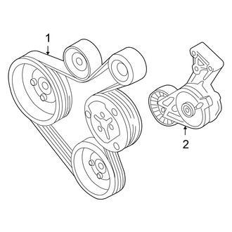 Volkswagen OE - Cooling - Belts & Pulleys (Turbo S AWP Engine)
