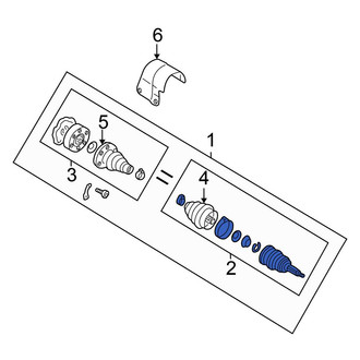 Volkswagen OE - Front Right Outer CV Joint Kit