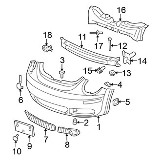 Volkswagen OE - Front Bumper & Grille - Bumper & Components (Hatchback)