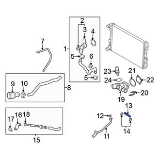 Volkswagen OE - Lower Radiator Coolant Hose