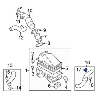 Volkswagen OE - Upper Radiator Coolant Hose Grommet
