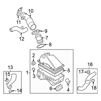 Volkswagen OE - Engine / Transaxle - Air Intake (Hatchback 2.5L)