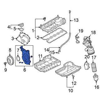 Volkswagen OE - Upper Engine Timing Cover