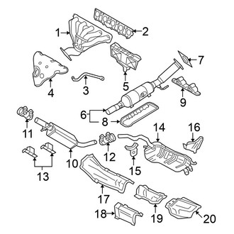 Volkswagen OE - Exhaust System - Exhaust Components (Hatchback 2.5L)