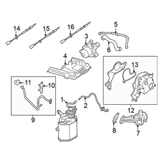 Volkswagen OE - Emission System - Emission Components (Hatchback 2.5L)