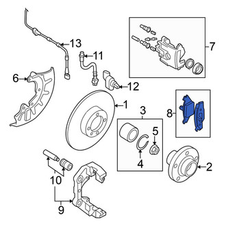 Volkswagen OE - Front Disc Brake Pad Set