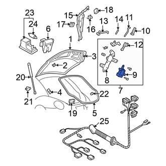 Volkswagen OE - Rear Deck Lid Release Solenoid