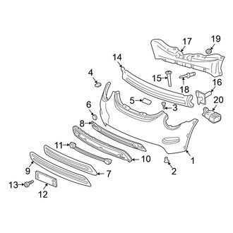 Volkswagen OE - Front Bumper & Grille - Bumper & Components (GL / GLS / GLX Convertible)