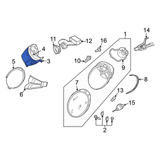 Volkswagen OE - Front Left Headlight Bracket
