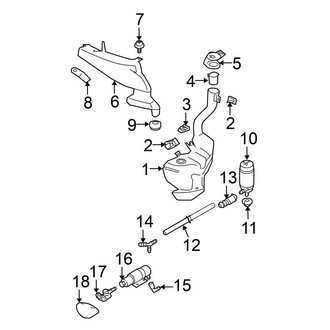 Volkswagen OE - Front Lamps - Washer Components (Convertible)