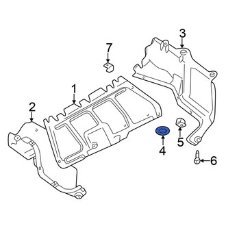Volkswagen OE - Radiator Support Splash Shield Clip