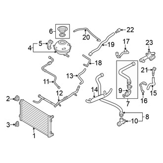 Volkswagen OE - Cooling - Radiator & Components (Convertible 2.0L)