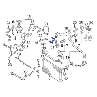Volkswagen OE - Upper Radiator Coolant Hose