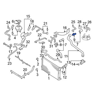 Volkswagen OE - Engine Coolant Pipe Adapter