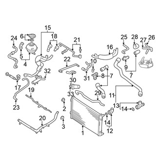 Volkswagen OE - Cooling - Radiator & Components (Convertible 1.8L)