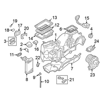 Volkswagen OE - Air Conditioner & Heater - Evaporator & Heater Components (Convertible)