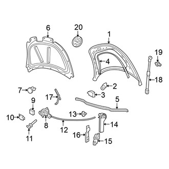 Volkswagen OE - Hood & Components (Convertible)