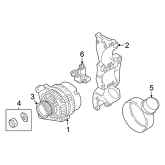 Volkswagen OE - Electrical - Alternator (Convertible)