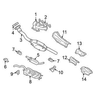 Volkswagen OE - Exhaust System - Exhaust Components (Convertible 2.0L)