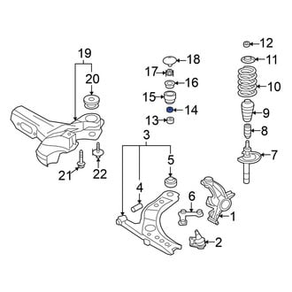 Volkswagen OE - Suspension Strut Nut