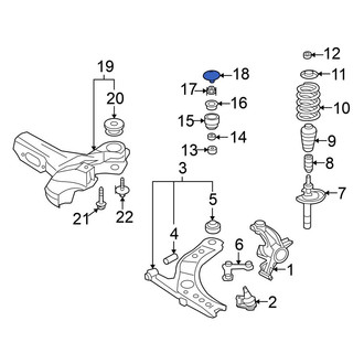 Volkswagen OE - Suspension Strut Mount Cap