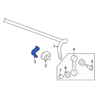 Volkswagen OE - Front Suspension Stabilizer Bar Bracket