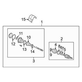 Volkswagen OE - Front Suspension - Drive Axles (Convertible 2.0L Standard Tr)