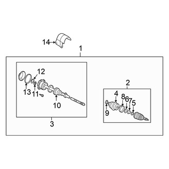 Volkswagen OE - Front Suspension - Drive Axles (GL / GLS / GLX Convertible 1.8L Standard Tr)