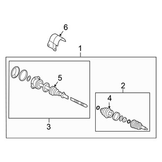 Volkswagen OE - Front Suspension - Drive Axles (Convertible 2.5L Standard Tr)