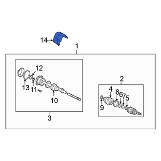 Volkswagen OE - Front CV Joint Splash Shield