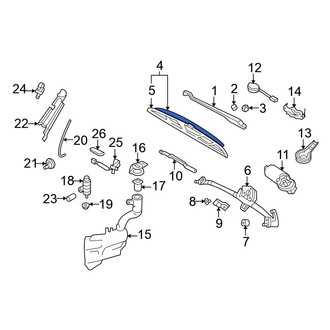 Volkswagen OE - Left Wiper Blade