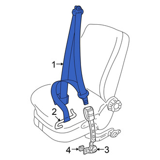Volkswagen OE - Front Left Seat Belt Lap and Shoulder Belt