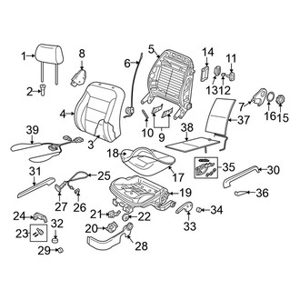 Volkswagen OE - Seats & Tracks - Front Seat Components (Convertible)