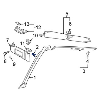 Volkswagen OE - Body A-Pillar Trim Panel Clip