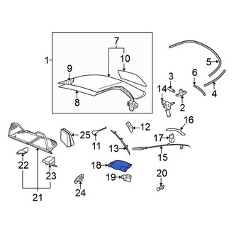 Volkswagen OE - Rear Convertible Top Stowage Compartment Lid