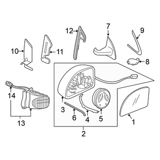 Volkswagen OE - Door - Outside Mirrors (Convertible)