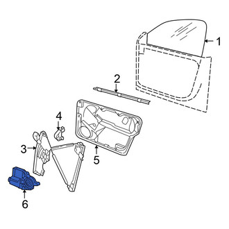 Volkswagen OE - Front Left Window Motor