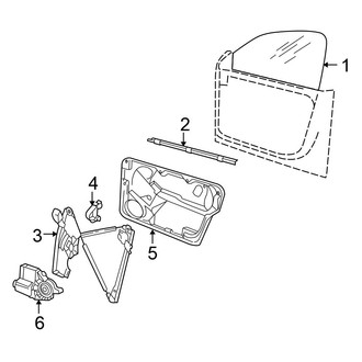 Volkswagen OE - Door - Glass & Hardware (GL / GLS / GLX Convertible)