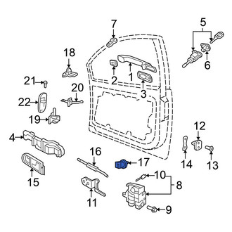 Volkswagen OE - Door Latch Cable Clip