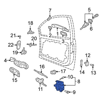 Volkswagen OE - Front Left Door Latch Assembly