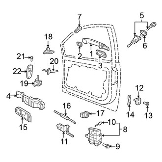 Volkswagen OE - Door - Lock & Hardware (Convertible)