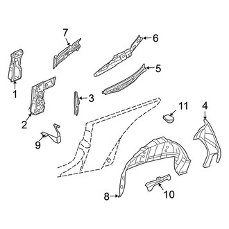 Volkswagen OE - Quarter Panel - Inner Structure (Convertible)