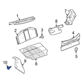 Volkswagen OE - Lower Quarter Panel Trim Panel Clip