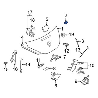 Volkswagen OE - Deck Lid Stop Buffer